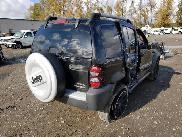 1J4GL38K55W704464 - 2005 JEEP LIBERTY RE BLACK photo 4