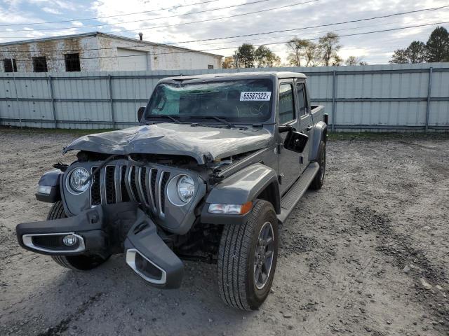 1C6HJTFG0ML610613 - 2021 JEEP GLADIATOR GRAY photo 2