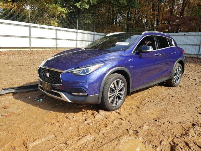SJKCH5CR6JA****** - 2018 INFINITI QX30 BASE BLUE photo 2