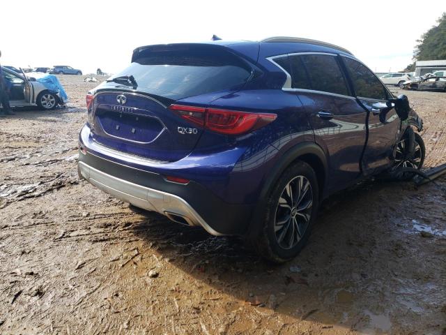 SJKCH5CR6JA****** - 2018 INFINITI QX30 BASE BLUE photo 4