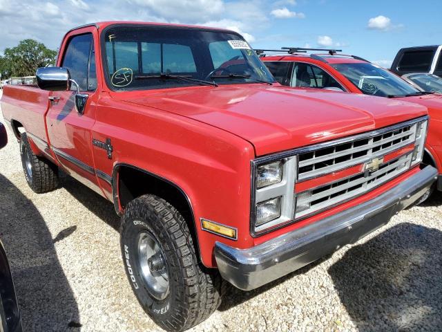 1GCEV14Z7HF391887 - 1987 CHEVROLET V10 RED photo 1