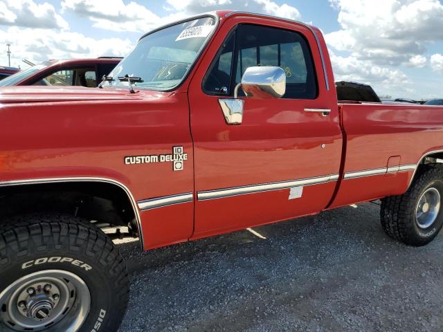 1GCEV14Z7HF391887 - 1987 CHEVROLET V10 RED photo 9