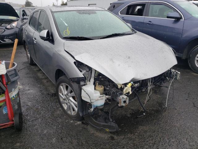 JM1BL1M89C1697916 - 2012 MAZDA 3 I GRAY photo 1