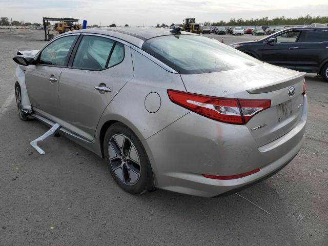 KNAGM4AD9D5057976 - 2013 KIA OPTIMA HYB GRAY photo 3