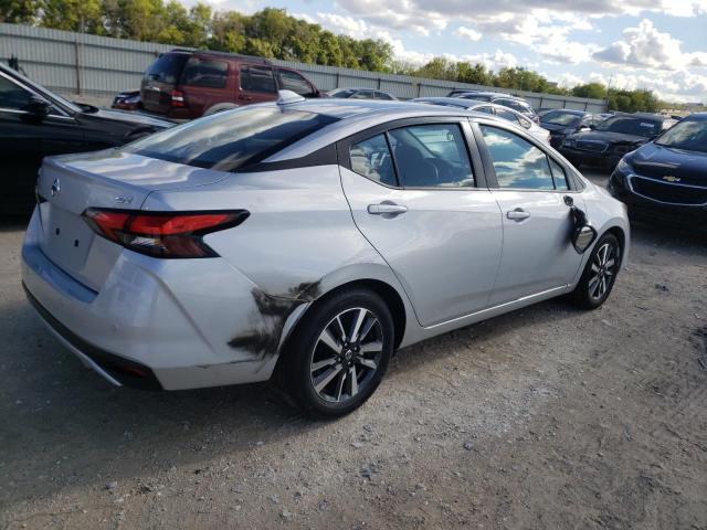 3N1CN8EV5ML865687 - 2021 NISSAN VERSA SV SILVER photo 3