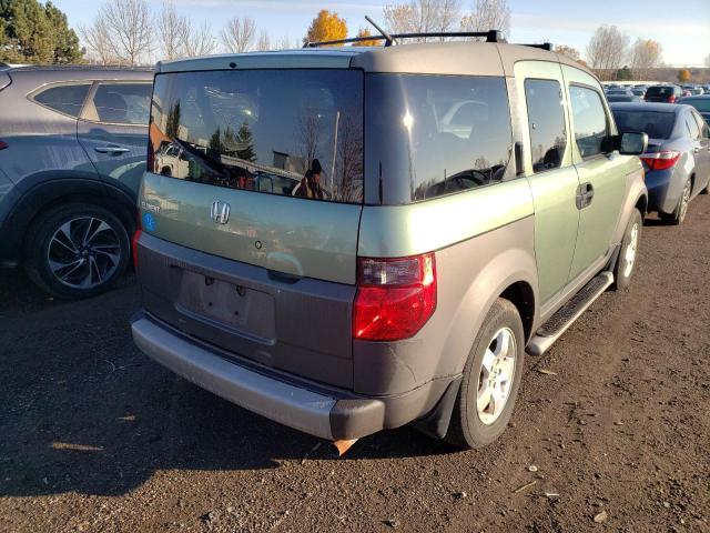 5J6YH18503L802465 - 2003 HONDA ELEMENT EX GREEN photo 4