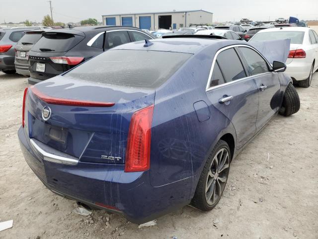 1G6AG5RX2E0100298 - 2014 CADILLAC ATS BLUE photo 4