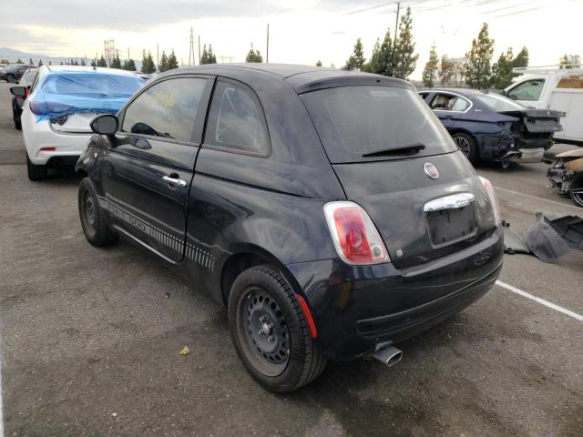 3C3CFFAR4DT604840 - 2013 FIAT 500 POP BLACK photo 3