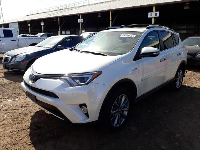 JTMDJREV7GD016304 - 2016 TOYOTA RAV4 HV LI WHITE photo 2