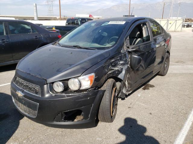 1G1JA5SH8E4154997 - 2014 CHEVROLET SONIC LS CHARCOAL photo 2