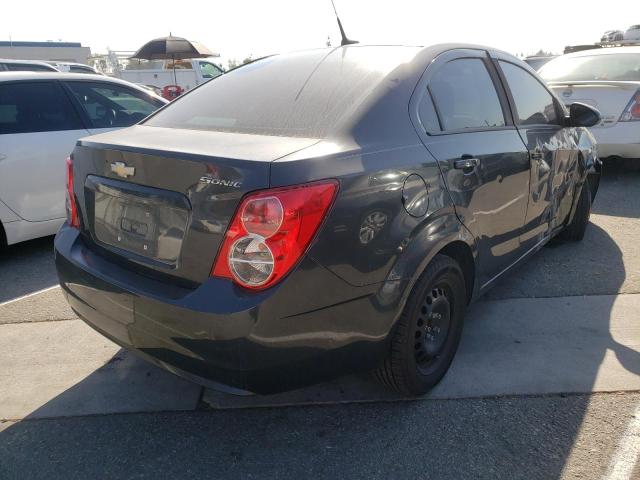 1G1JA5SH8E4154997 - 2014 CHEVROLET SONIC LS CHARCOAL photo 4