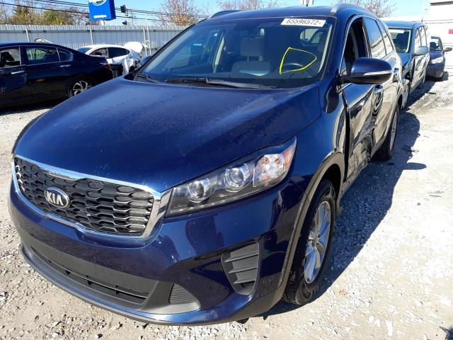 5XYPGDA3XKG520651 - 2019 KIA SORENTO L BLUE photo 2