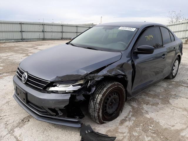 3VW2K7AJ5FM221180 - 2015 VOLKSWAGEN JETTA BASE CHARCOAL photo 2