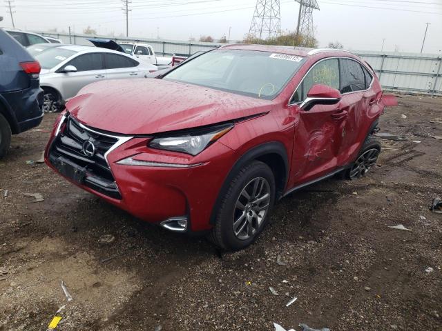 JTJBARBZXG2061020 - 2016 LEXUS NX 200T BA RED photo 2