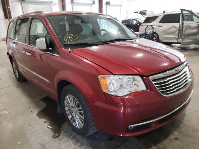 2C4RC1CG8DR589808 - 2013 CHRYSLER TOWN & COU RED photo 1