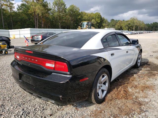 2C3CDXAT0DH721508 - 2013 DODGE CHARGER PO TWO TONE photo 4