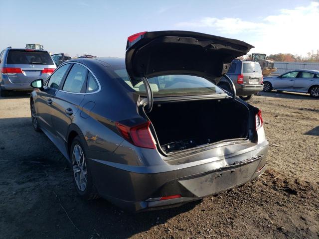 KMHL14JA8NA230374 - 2022 HYUNDAI SONATA SEL GRAY photo 9