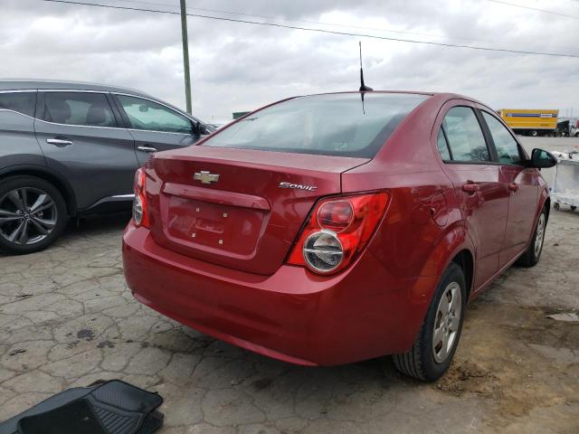 1G1JA5SH7E4159558 - 2014 CHEVROLET SONIC LS BURGUNDY photo 4