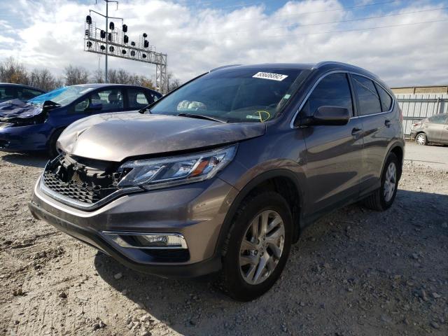 5J6RM4H79FL055150 - 2015 HONDA CR-V EXL GRAY photo 2