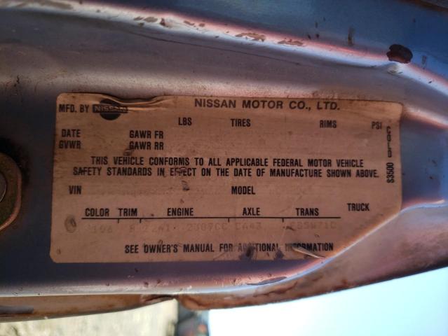 1N6ND12Y5GC432866 - 1986 NISSAN D21 LONG B GREEN photo 10