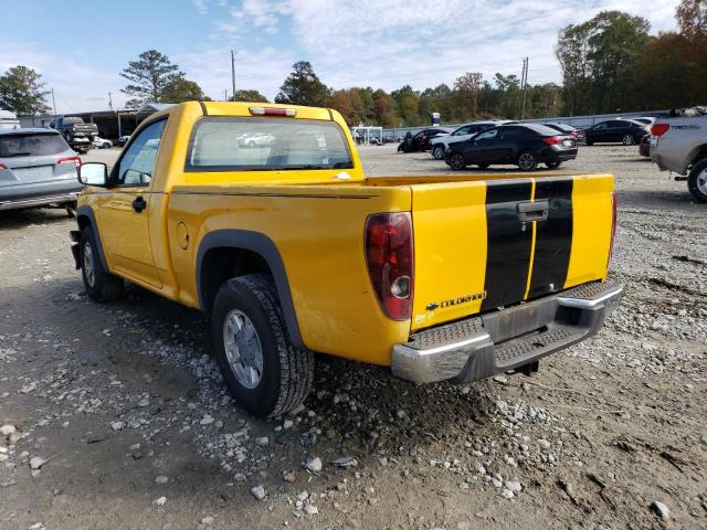 1GCCS149578191271 - 2007 CHEVROLET COLORADO YELLOW photo 3