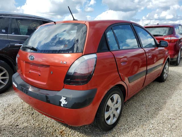 KNADE243696570966 - 2009 KIA RIO 5 SX RED photo 4