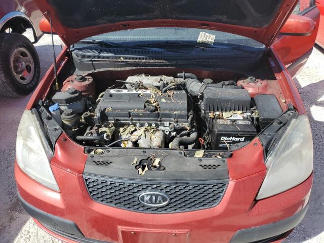 KNADE243696570966 - 2009 KIA RIO 5 SX RED photo 7