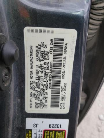 1NXBU4EEXAZ364005 - 2010 TOYOTA COROLLA BA GRAY photo 10