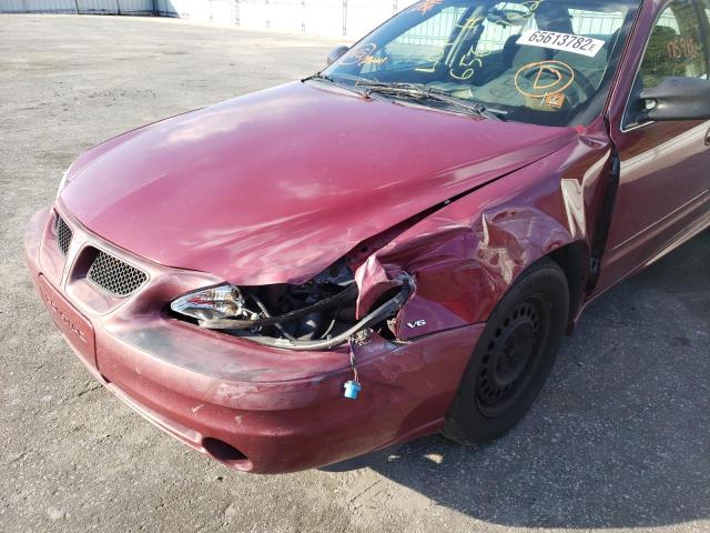 1G2NE52E45M147360 - 2005 PONTIAC GRAND AM S RED photo 9