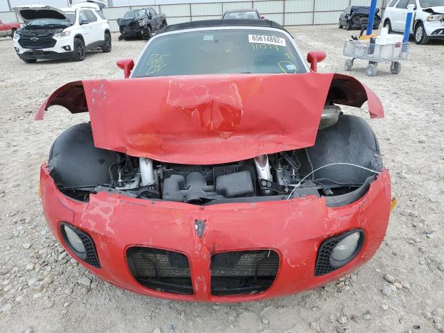 1G2MG35X78Y111229 - 2008 PONTIAC SOLSTICE G RED photo 9