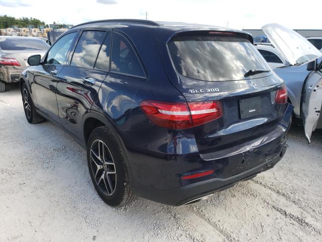 WDC0G4KB0JV103595 - 2018 MERCEDES-BENZ GLC 300 4M BLUE photo 3