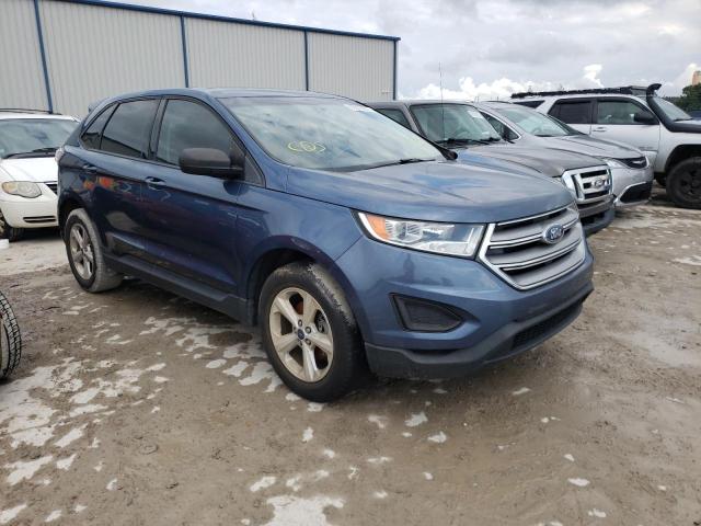 2FMPK3G9XJBC07165 - 2018 FORD EDGE SE BLUE photo 1