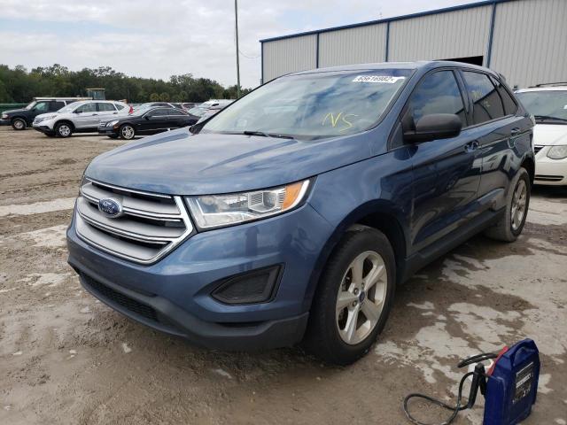 2FMPK3G9XJBC07165 - 2018 FORD EDGE SE BLUE photo 2