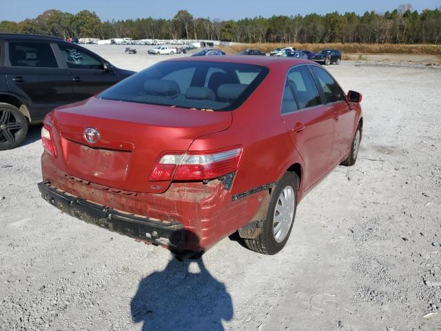 4T1BE46K09U356413 - 2009 TOYOTA CAMRY BASE RED photo 4