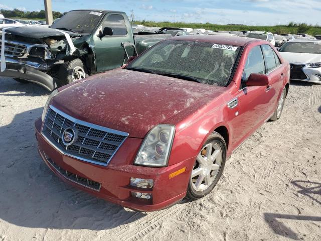 1G6DW67V380196096 - 2008 CADILLAC STS RED photo 2