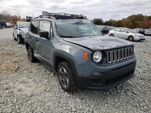ZACCJBAB2JPH11877 - 2018 JEEP RENEGADE S GRAY photo 1