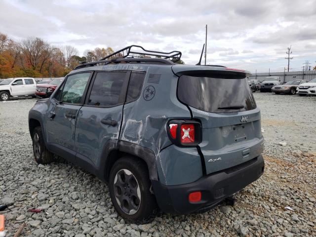 ZACCJBAB2JPH11877 - 2018 JEEP RENEGADE S GRAY photo 3