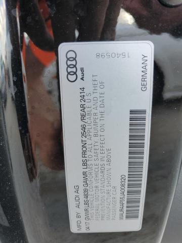 WAUR4AF55JA008320 - 2018 AUDI S5 PRESTIG BLACK photo 10