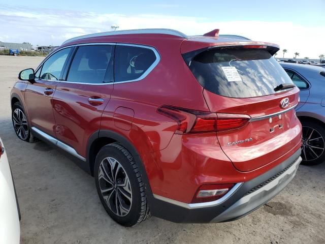 5NMS53AA5KH078893 - 2019 HYUNDAI SANTA FE L RED photo 2