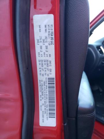 1C4RDJDG0LC260345 - 2020 DODGE DURANGO GT RED photo 10