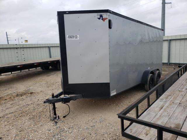 7JKBE1625NH005969 - 2022 CARGO TRAILER GRAY photo 2