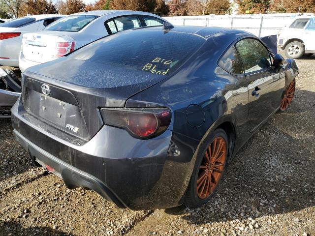 JF1ZNAA1XF8713655 - 2015 TOYOTA SCION FR-S GRAY photo 4