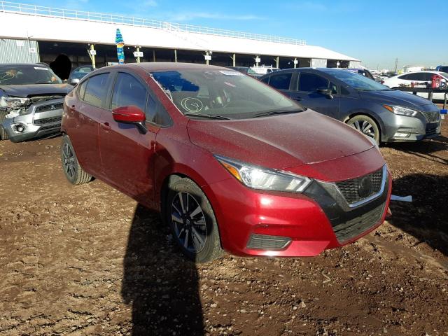 3N1CN8EV9ML847449 - 2021 NISSAN VERSA SV RED photo 1