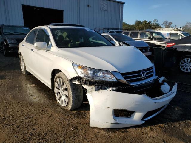 1HGCR2F89EA092353 - 2014 HONDA ACCORD EXL WHITE photo 1