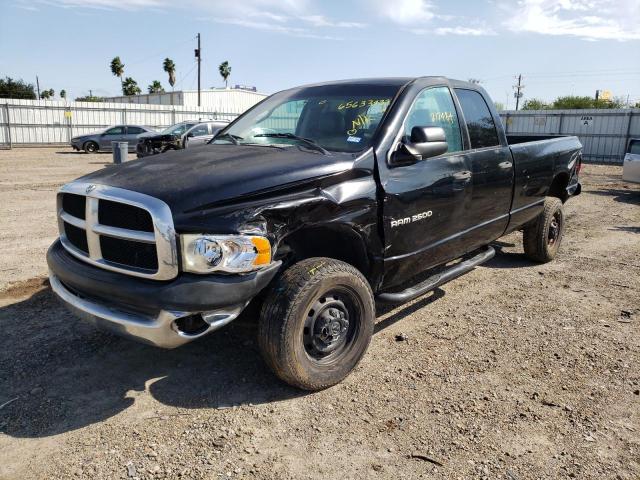 3D7KU28D54G177490 - 2004 DODGE RAM 2500 S BLACK photo 2