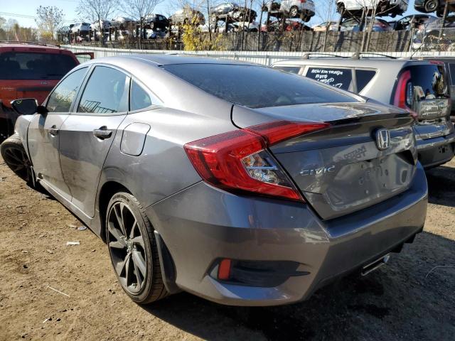 2HGFC2F80LH526592 - 2020 HONDA CIVIC SPOR 灰色 照片 3