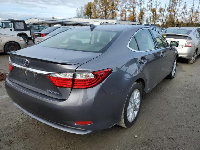 JTHBW1GG4F2093780 - 2015 LEXUS ES 300H GRAY photo 4