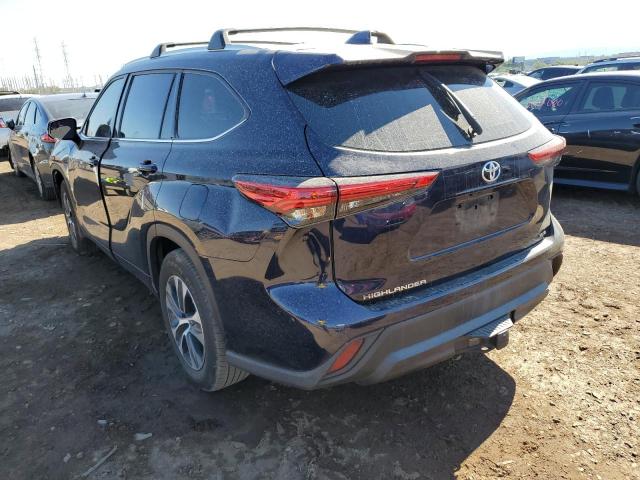 5TDHZRAH1LS015755 - 2020 TOYOTA HIGHLANDER Կապույտ լուսանկար 3