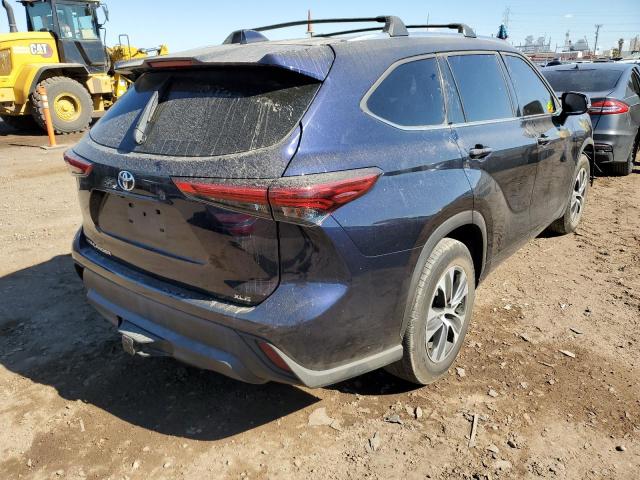 5TDHZRAH1LS015755 - 2020 TOYOTA HIGHLANDER Կապույտ լուսանկար 4