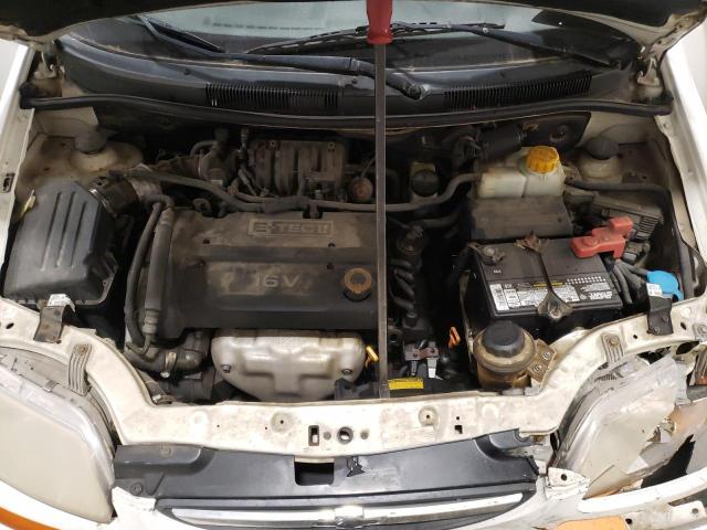KL1TD66637B794482 - 2007 CHEVROLET AVEO BASE WHITE photo 7
